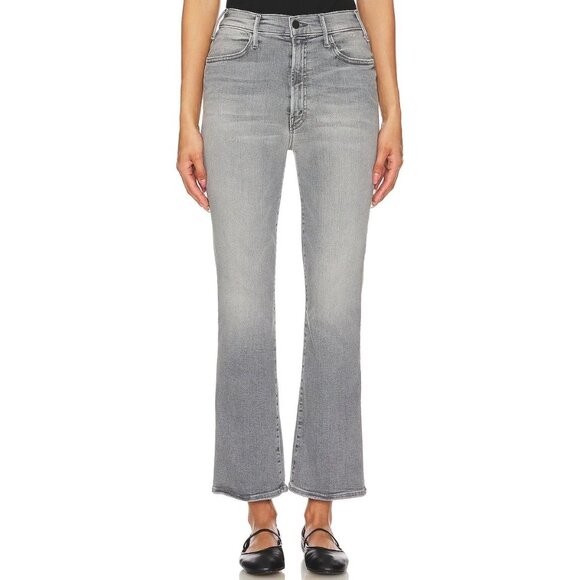 MOTHER Denim - Mother The Hustler Ankle Barely There Washed Black Grey-sz 24